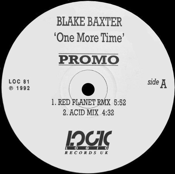 Blake Baxter : One More Time (12", Promo)