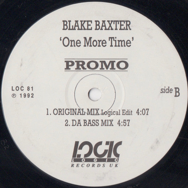 Blake Baxter : One More Time (12", Promo)