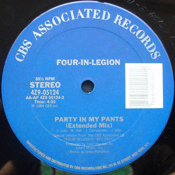 Four-In-Legion : Party In My Pants (12")