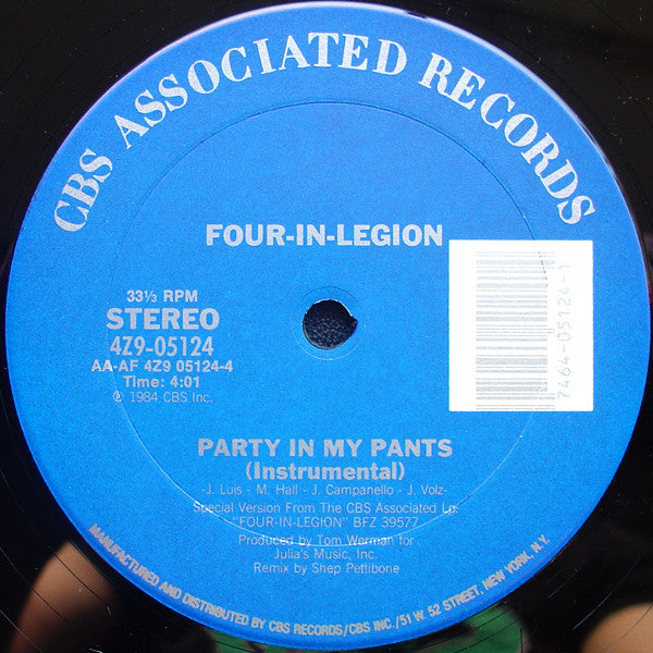 Four-In-Legion : Party In My Pants (12")