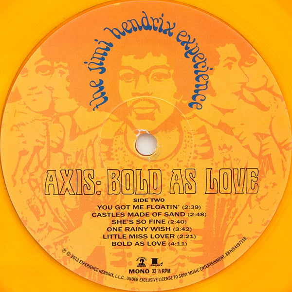 The Jimi Hendrix Experience : Axis: Bold As Love (LP, Album, Mono, Ltd, Num, RE, Ora)