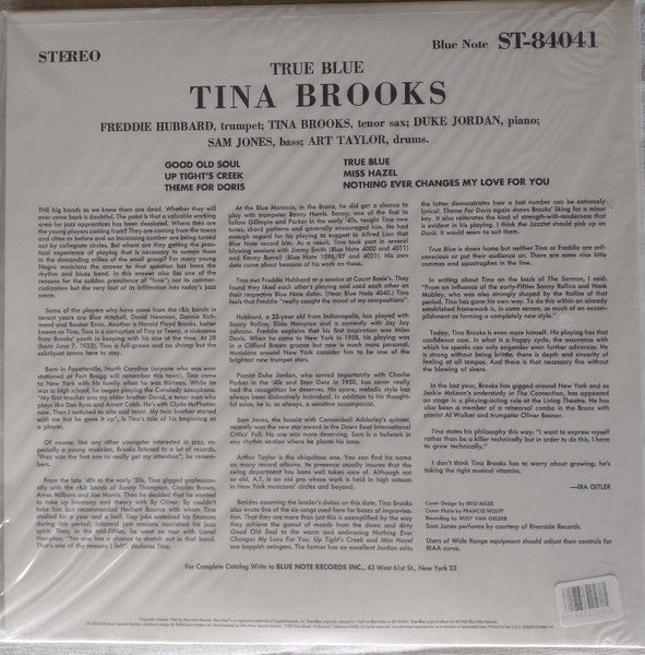 Tina Brooks : True Blue (2x12", Album, Ltd, RE, Blu)