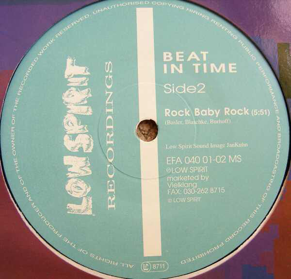 Beat In Time : Time / Rock Baby Rock (12", Maxi)