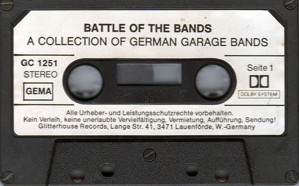 Various : Battle Of The Bands (A Collection Of German Garage Bands) (Cass, Comp, Dol)