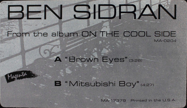 Ben Sidran : Brown Eyes / Mitsubishi Boy (12", Promo)