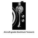 Dayton Audio Bluetooth 2-Speed Belt-Drive Turntable with USB and Audio-Technica AT-VM95E Cartridge (Black)