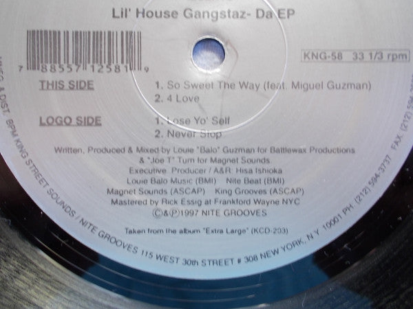 Louie "Balo" Guzman & "Joe T" Turri* Presents Lil' House Gangstaz : Da EP (12", EP)