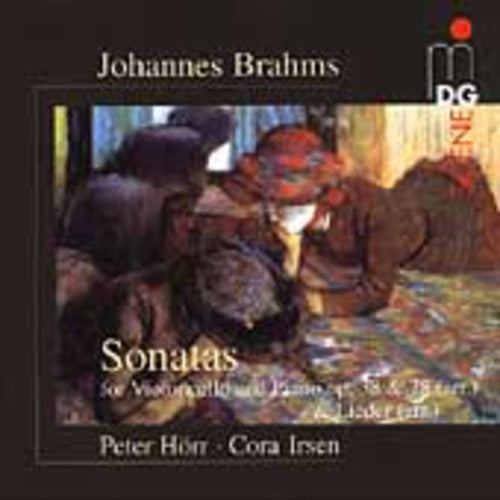 the album cover for J. BRAHMS - Sonatas for Cello & Piano