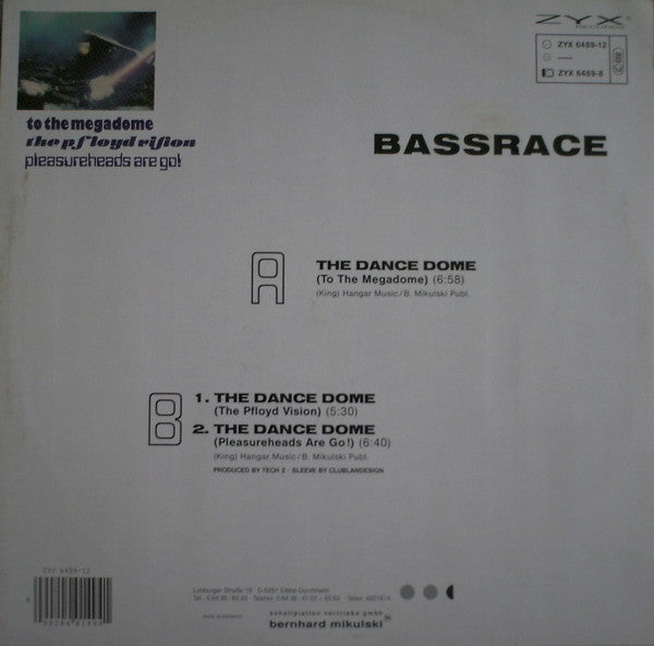 Bassrace : The Dance Dome (12", Maxi)