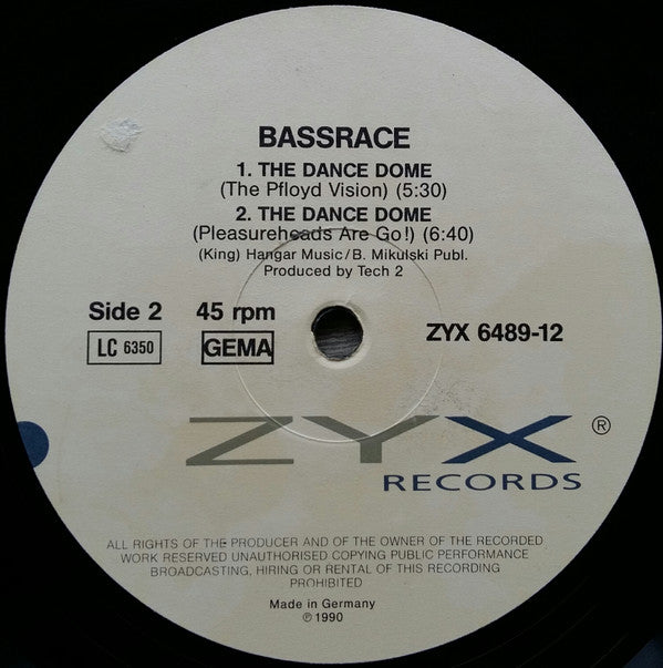 Bassrace : The Dance Dome (12", Maxi)