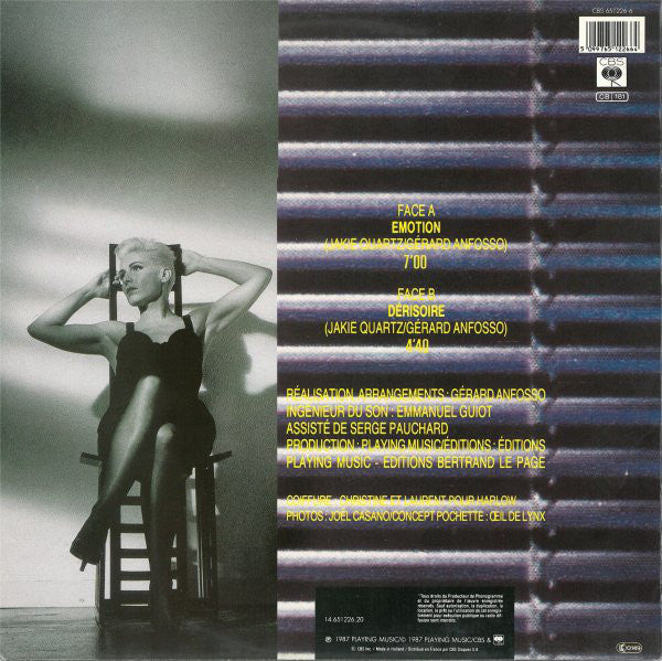 Jakie Quartz : Emotion (12", Maxi)