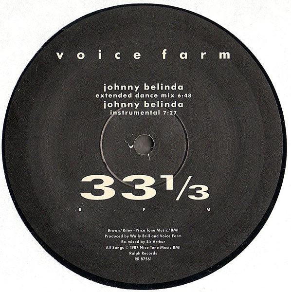 Voice Farm : Johnny Belinda (12")