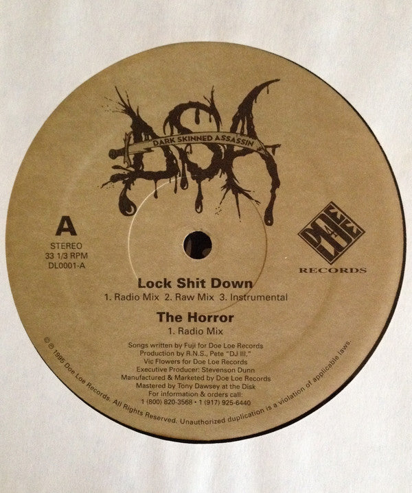 Dark Skinned Assassin : Lock Shit Down(12", Single)