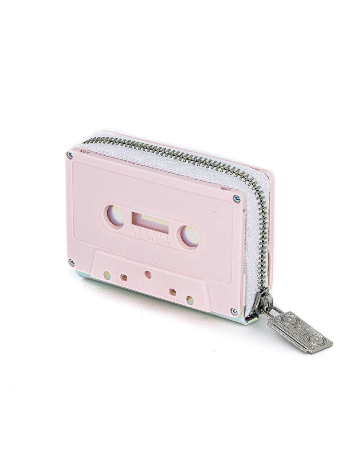 70261 Small Womens Cute Wallet Retro 80s Cassette Tape Pink
