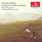 the album cover for J. BRAHMS - Sonatas for Violin & Piano