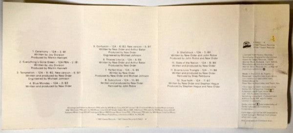 New Order : Substance (Cass, Comp, No )