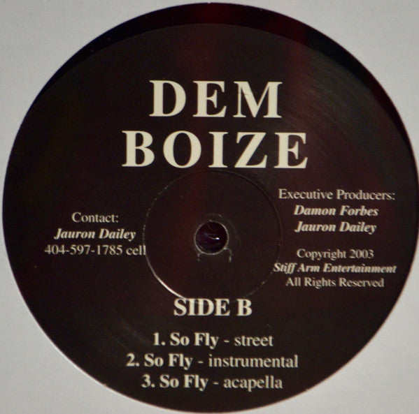 Dem Boize : Dodadangthang / So Fly (12", Promo)