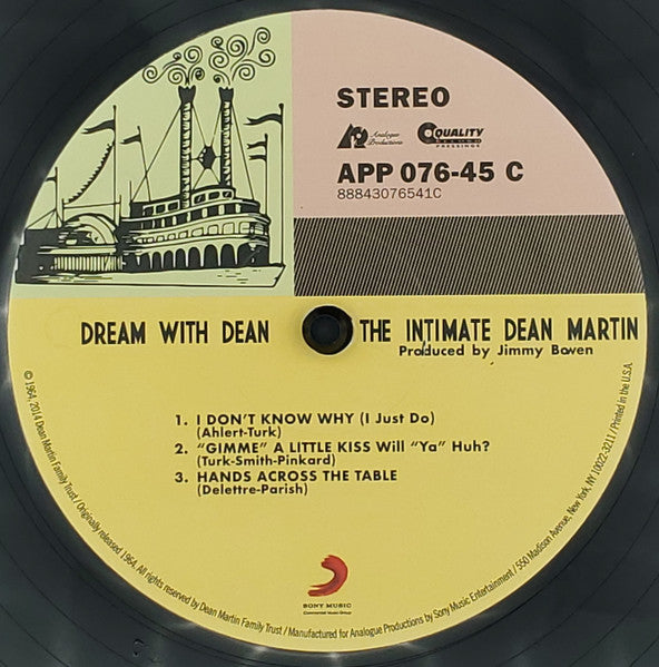 Dean Martin : Dream With Dean (The Intimate Dean Martin) (2xLP, Album, Ltd, RE, RM, 200)