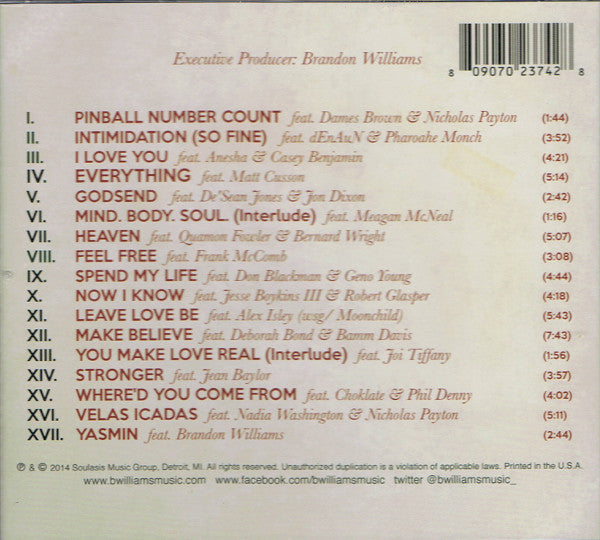 Brandon Williams : XII (CD, Album)