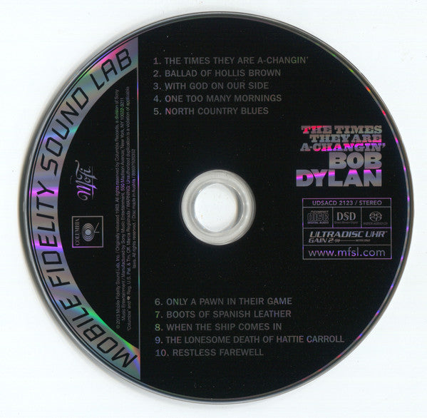 Bob Dylan : The Times They Are A-Changin' (SACD, Hybrid, Album, Ltd, Num, RE)