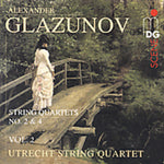 the album cover for A. GLAZUNOV - Complete String Quartets 2