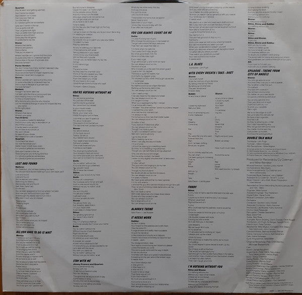 Cy Coleman, David Zippel, Larry Gelbart, "City Of Angels" Original Broadway Cast : City Of Angels (Original Broadway Cast Recording) (LP, Album)