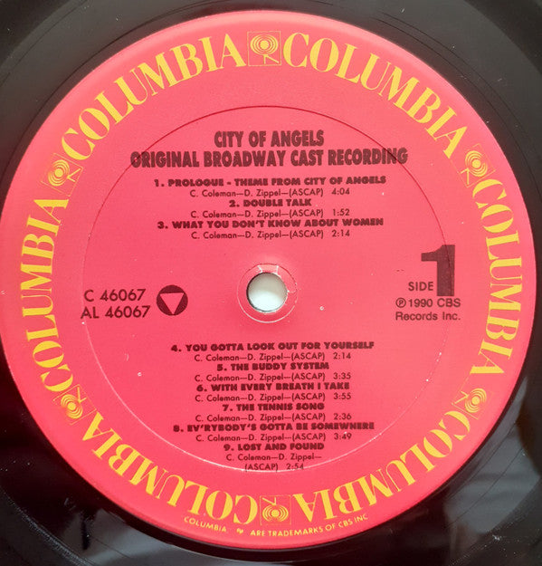 Cy Coleman, David Zippel, Larry Gelbart, "City Of Angels" Original Broadway Cast : City Of Angels (Original Broadway Cast Recording) (LP, Album)