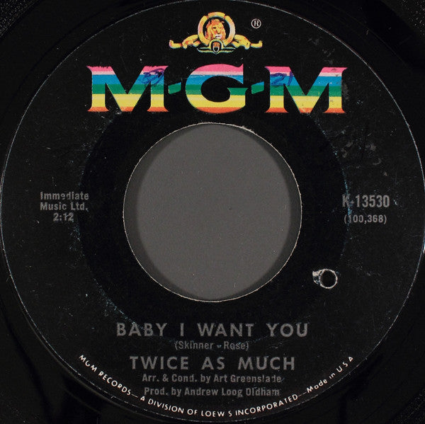 Twice As Much : Sittin' On A Fence (7", Single)