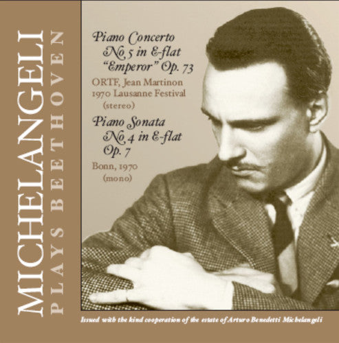 the album cover for Arturo Benedetti Michelangeli - Michelangeli Plays Beethoven