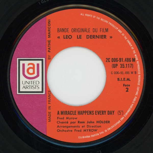 Fred Myrow : Leo Le Dernier(7", Single)