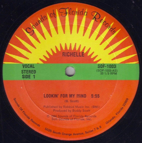 Richelle (3) : Lookin' For My Mind (12")