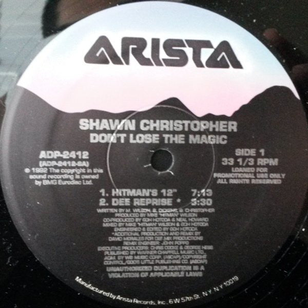 Shawn Christopher : Don't Lose The Magic (12", Promo)