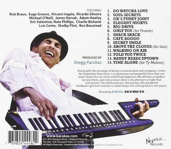 Gregg Karukas : Soul Secrets (CD, Album)