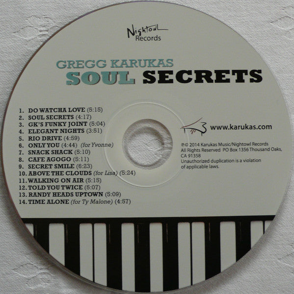 Gregg Karukas : Soul Secrets (CD, Album)