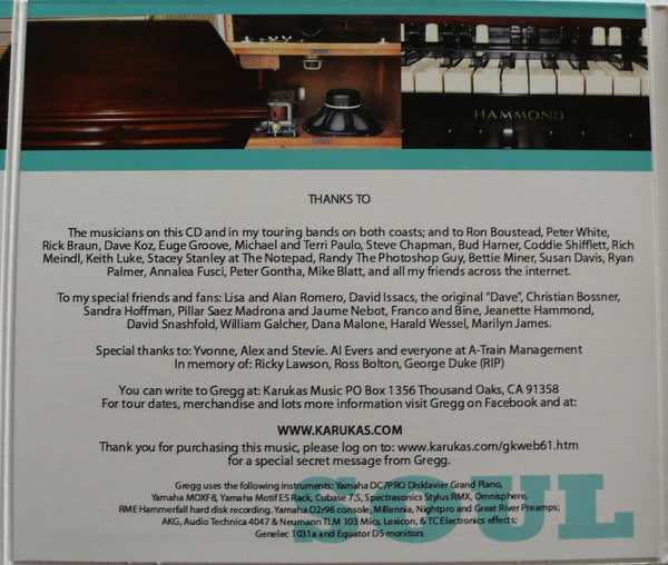 Gregg Karukas : Soul Secrets (CD, Album)