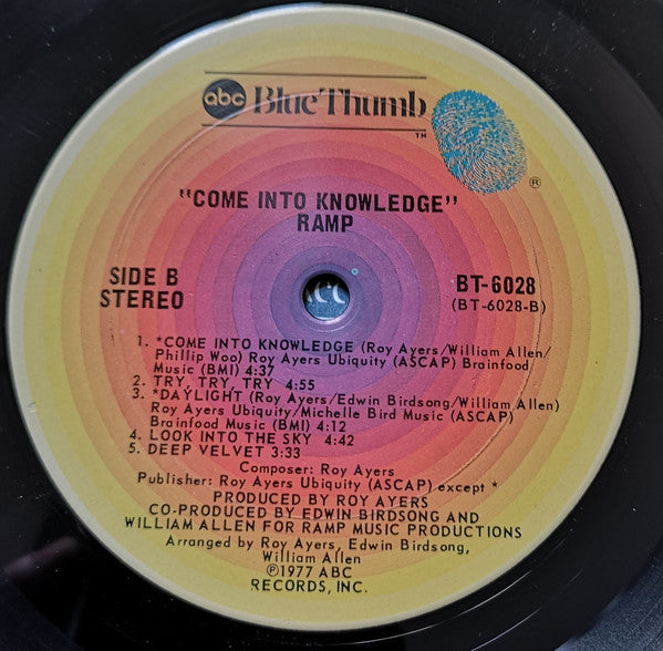Ramp (3) : Come Into Knowledge (LP, Album, San)