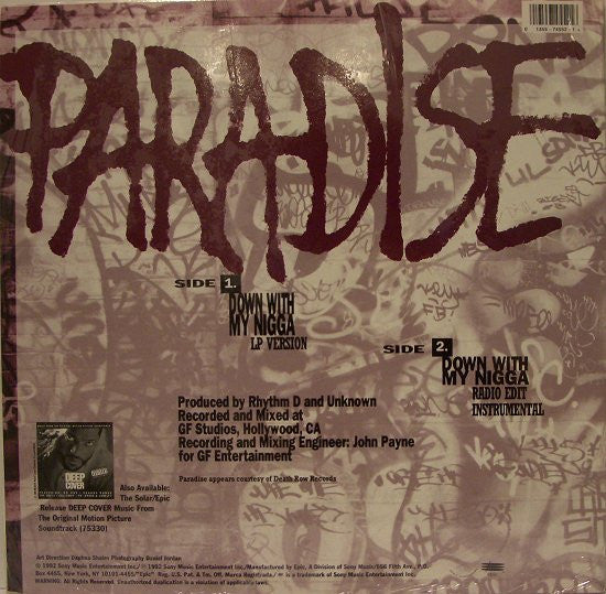 Paradise (4) : Down With My Nigga (12")