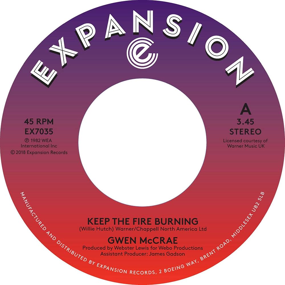Gwen McCrae - Keep The Fire Burning /Funky Sensation (7" 45)