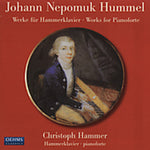 the album cover for J.N. HUMMEL - Piano Sonatas