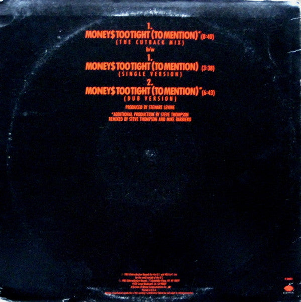 Simply Red : Money's Too Tight (To Mention) (The Cutback Mix) (12", All)