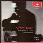 the album cover for James Piorkowski - Sentient Music: Compositions for Guitar
