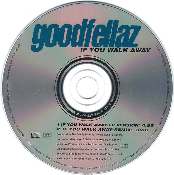 Goodfellaz : If You Walk Away (CD, Single)