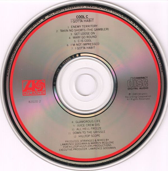 Cool C : I Gotta Habit (CD, Album)