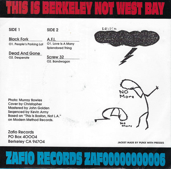 Various : This Is Berkeley Not West Bay (7", Comp)