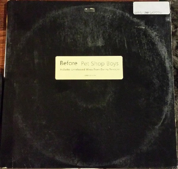 Pet Shop Boys : Before (2x12", Promo)