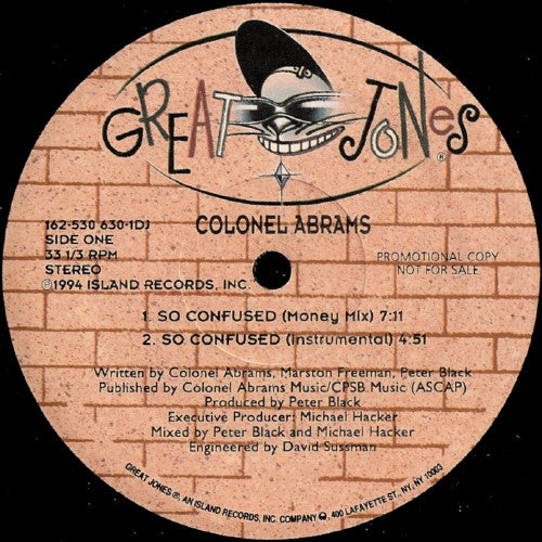 Colonel Abrams : So Confused (12", Promo)