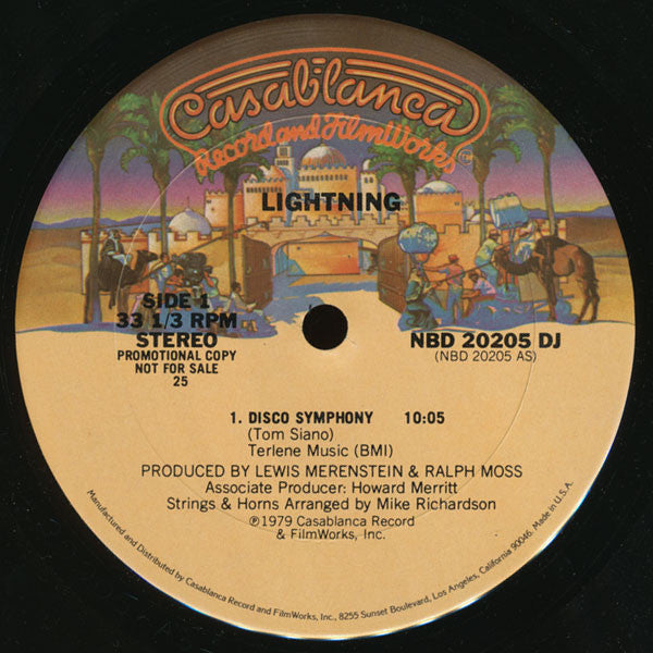 Lightning : Disco Symphony / Baby Without Your Love (12", Single, Promo)