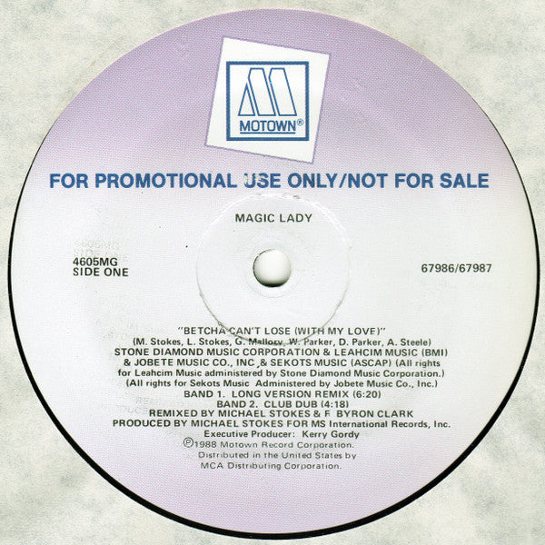 Magic Lady : Betcha Can't Lose (With My Love) (12", Promo)