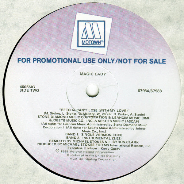 Magic Lady : Betcha Can't Lose (With My Love) (12", Promo)