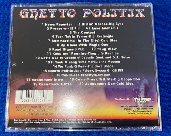 Various : Ghetto Politix (CD, Comp)